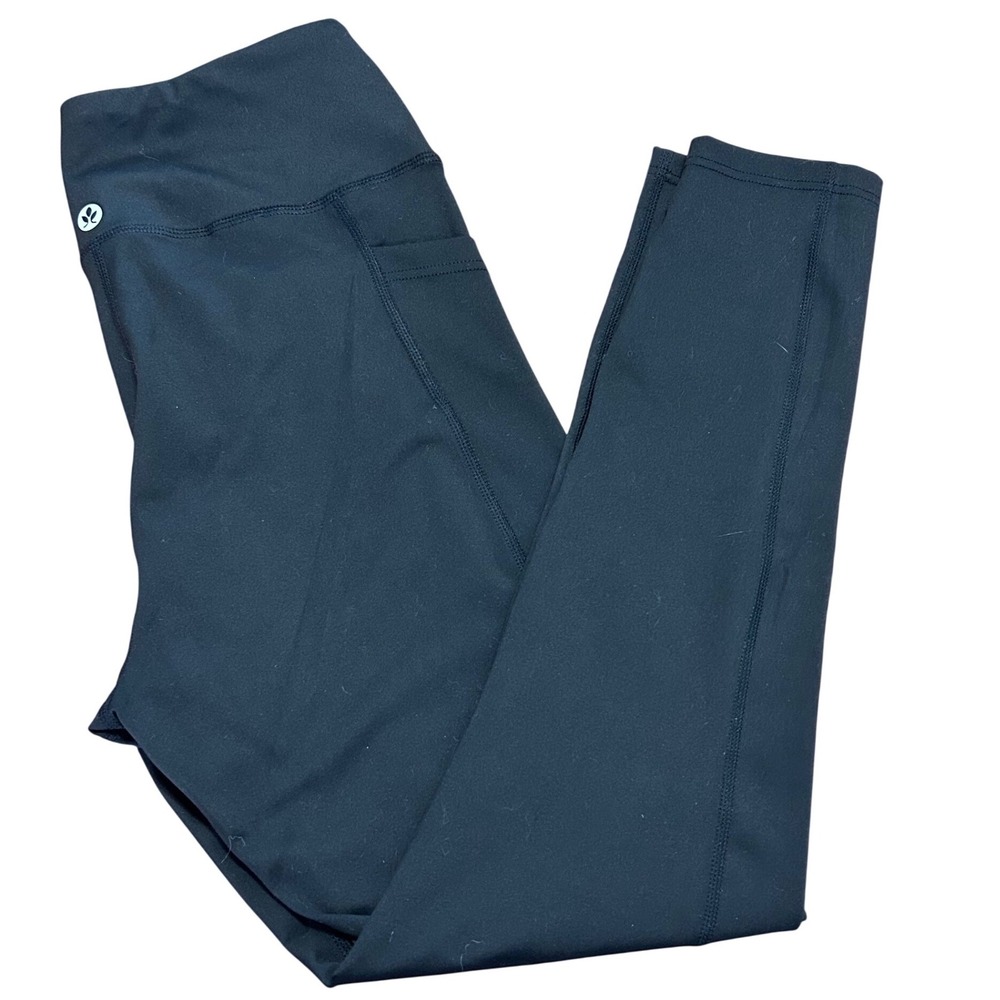 Pobodo Black High Waist Pocket Leggings Womens Size Small